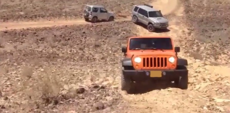 מסלול ג'יפים למכתשים